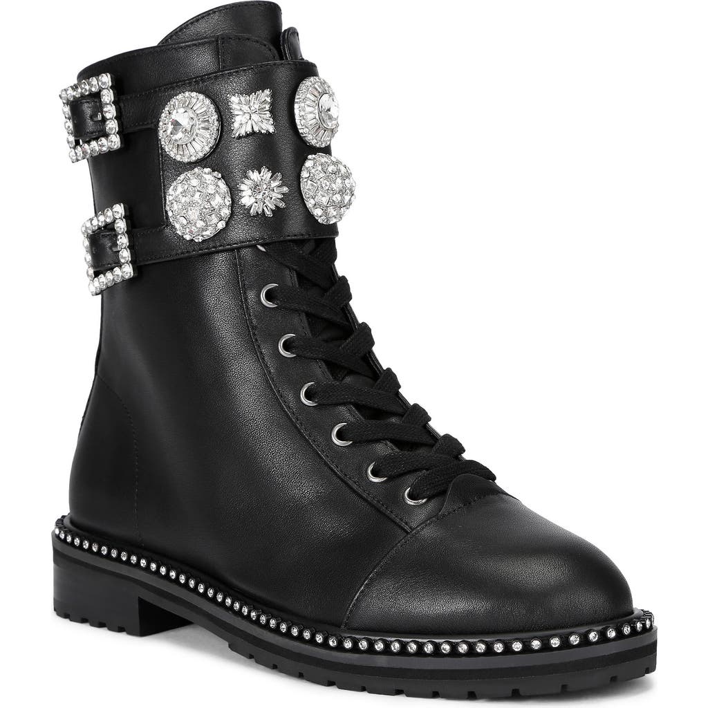 Kurt Geiger London Stoop Combat Boot In Black