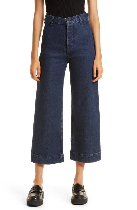 The Sefair Crop Wide Leg Jeans (Rodeo Wash)