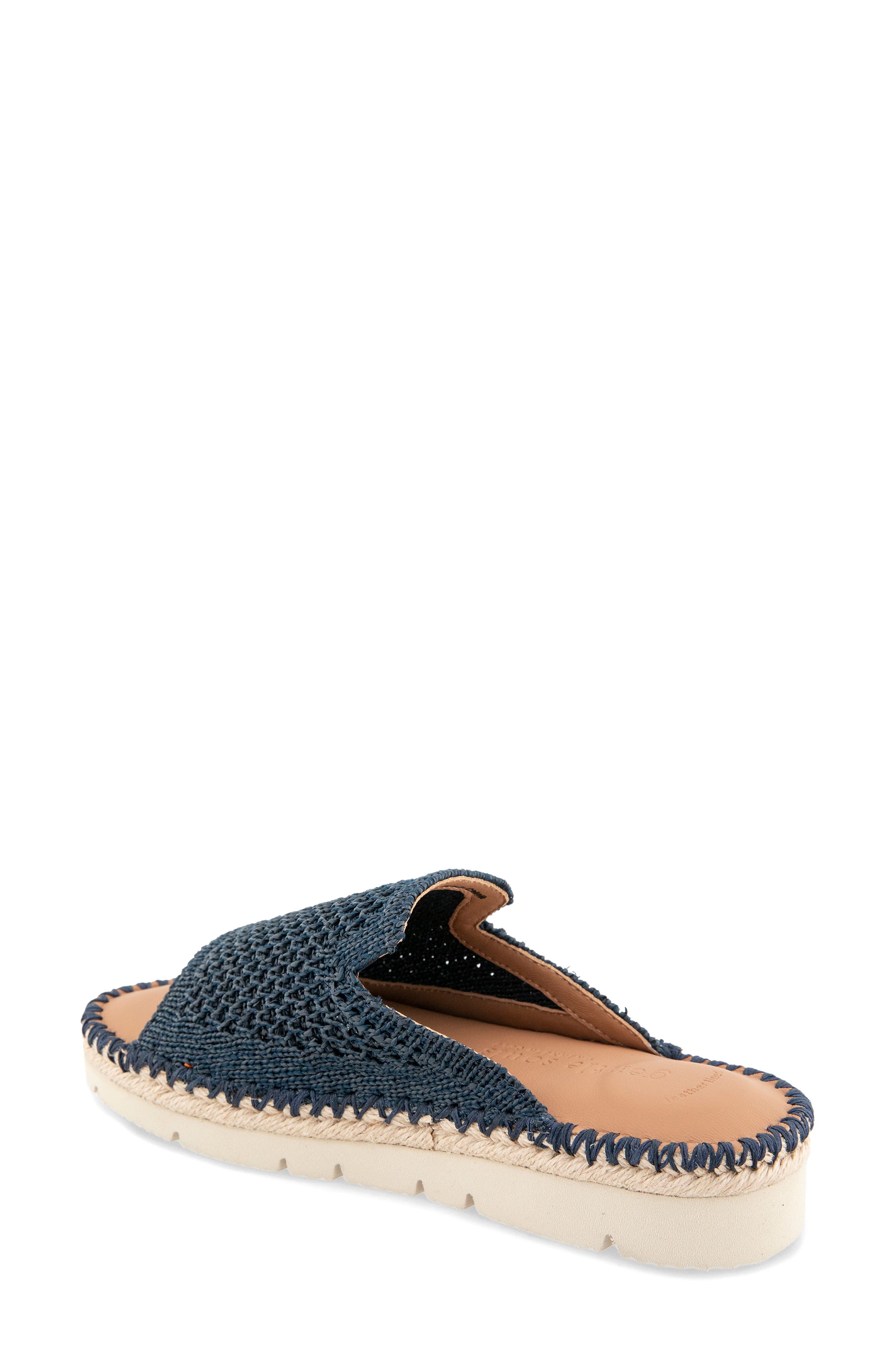 Leilani Slide Sandal, Alternate, color, NAVY KNIT