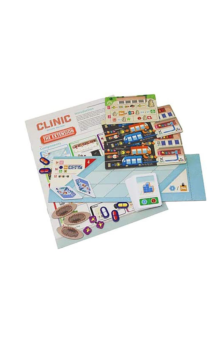 Capstone Games Clinic Deluxe Extension 1 Strategy Board Game,12+, Alternate, color, Multicolored