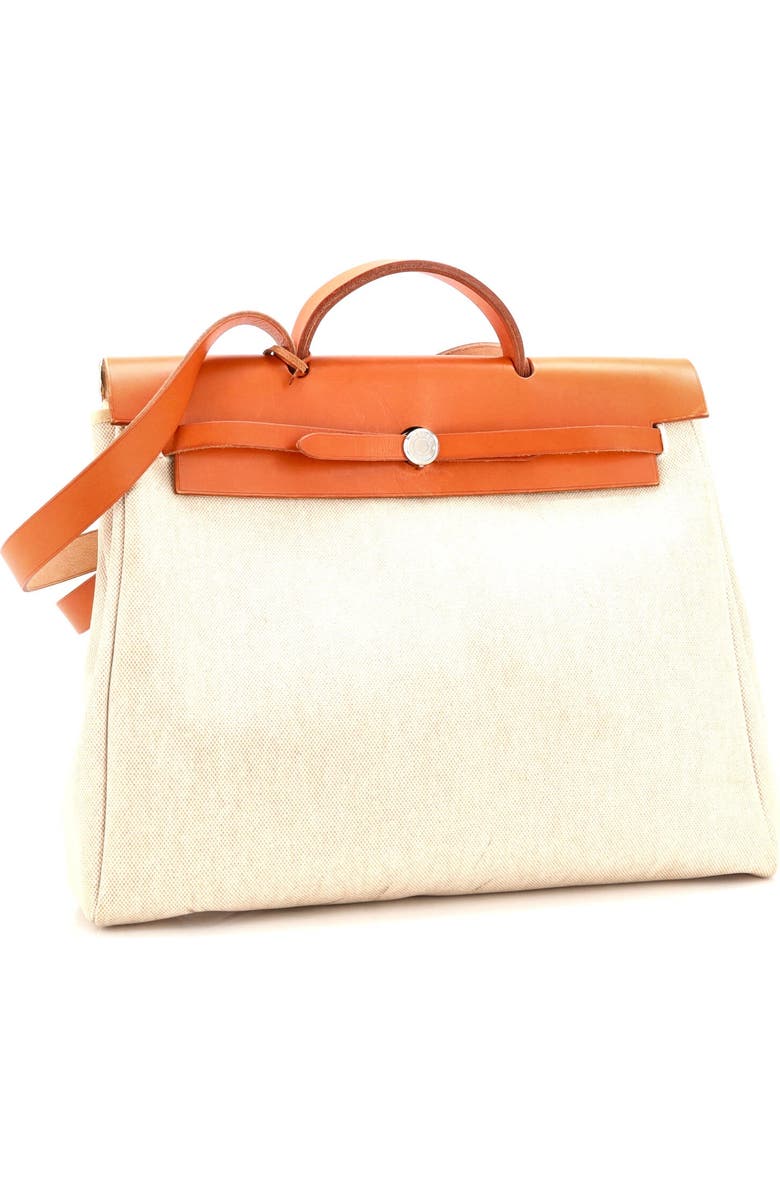 Pre-Owned Hermes Herbag Toile and Leather MM, Alternate, color,