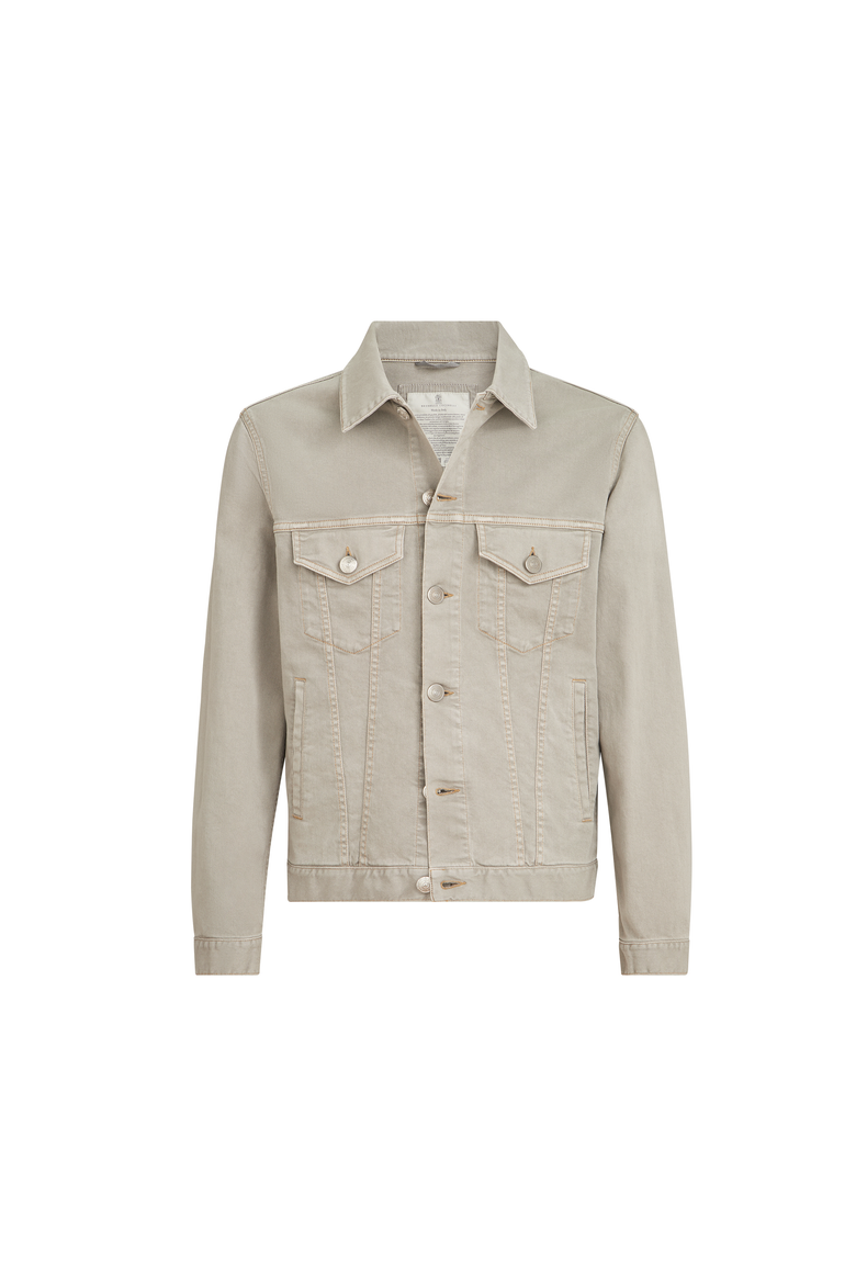 Denim four-pocket jacket, Alternate, color, Khaki