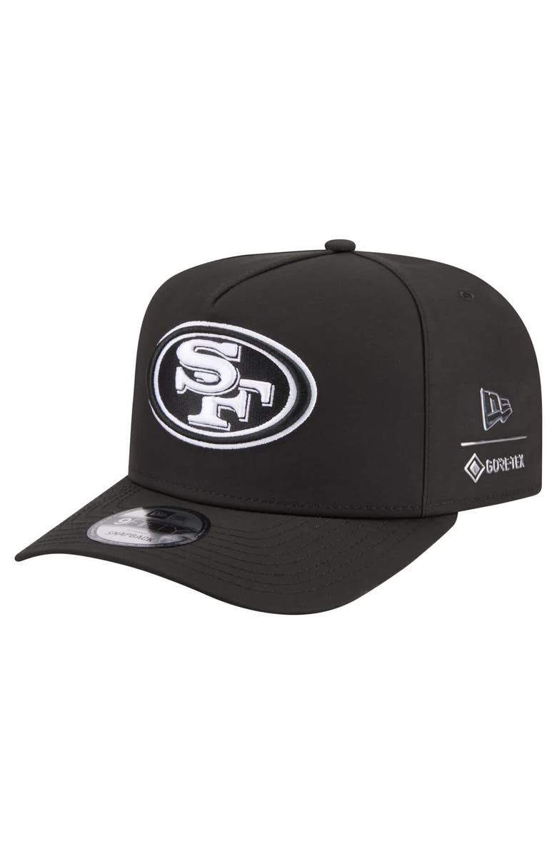 New Era Men's New Era  Black San Francisco 49ers Gore-Tex A-Frame 9FIFTY Adjustable Hat, Main, color, Black