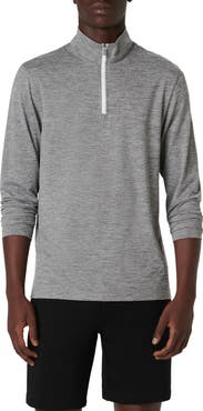 Bugatchi Quarter Zip Performance Pullover