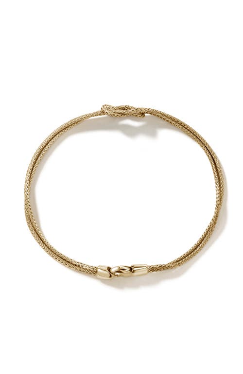 John Hardy Classic Chain Knot Layered Rope Bracelet In Gold