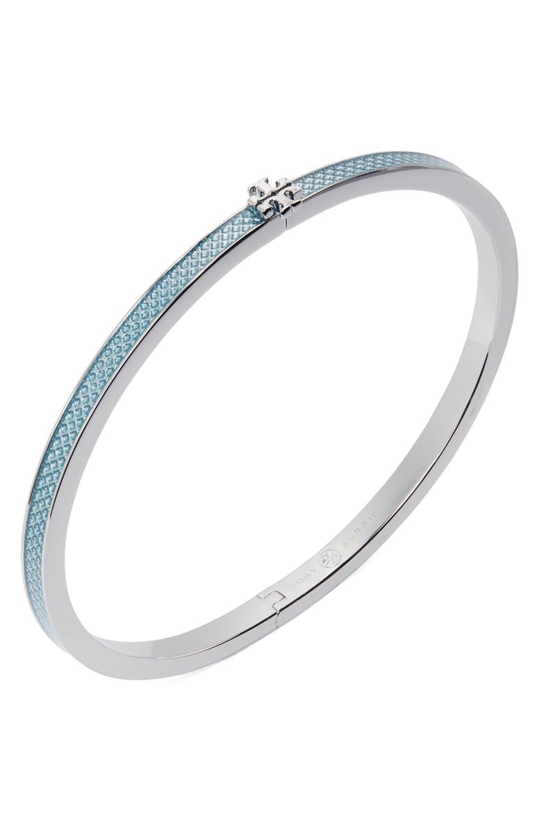 Tory Burch Kira Enamel Hinge Slim Bracelet, Alternate, color, 