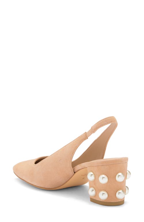 Stuart Weitzman Jute 60 Block Heel Slingback Pump In Golden Beige