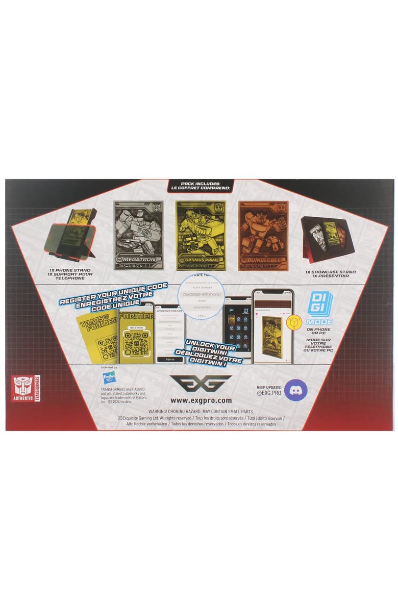 Exquisite Gaming Digiplate Starter Pack Transformers Generation 1 3, Alternate, color, Multicolored