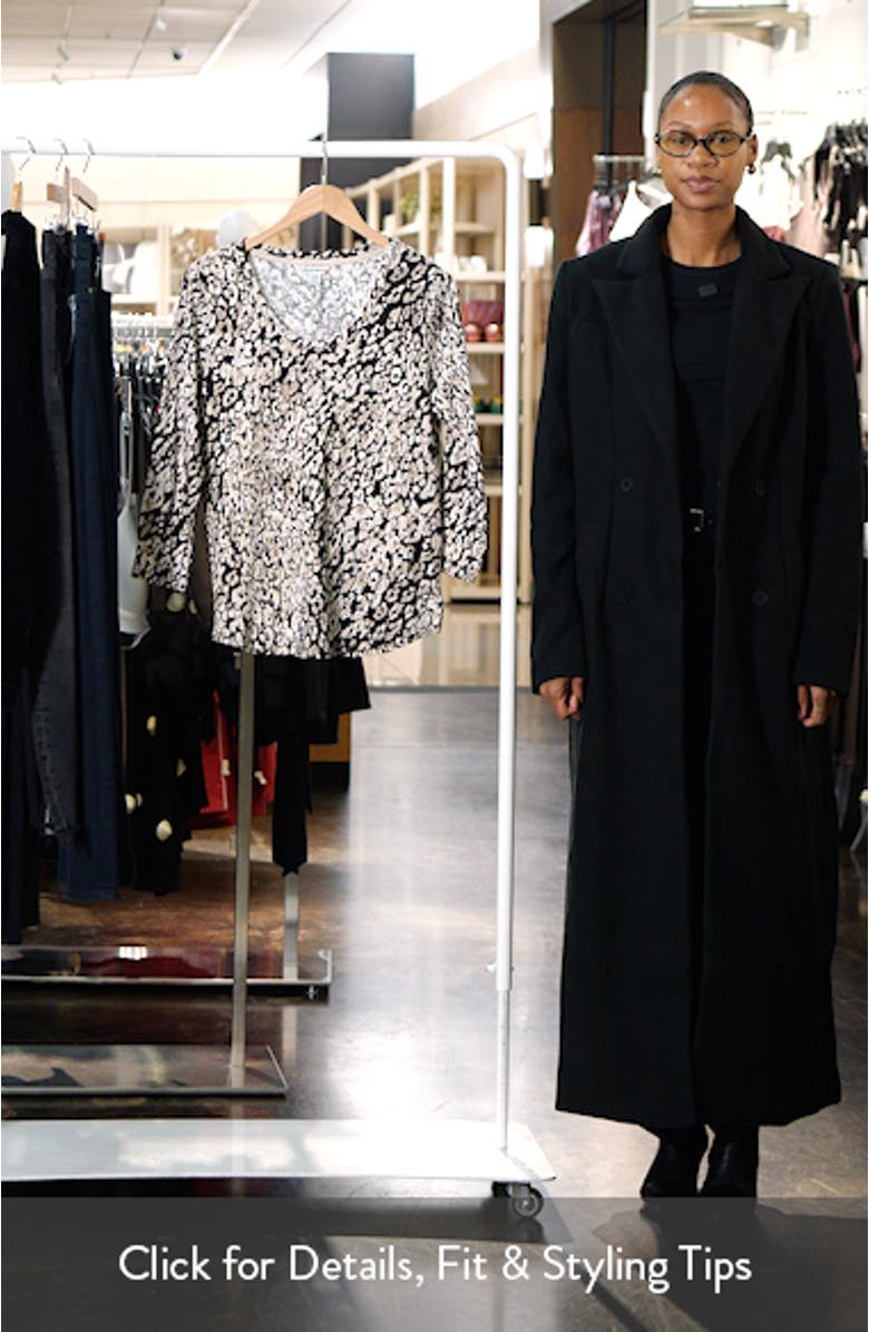 Ashby Isles Leopard Print Cotton Top, sales video thumbnail