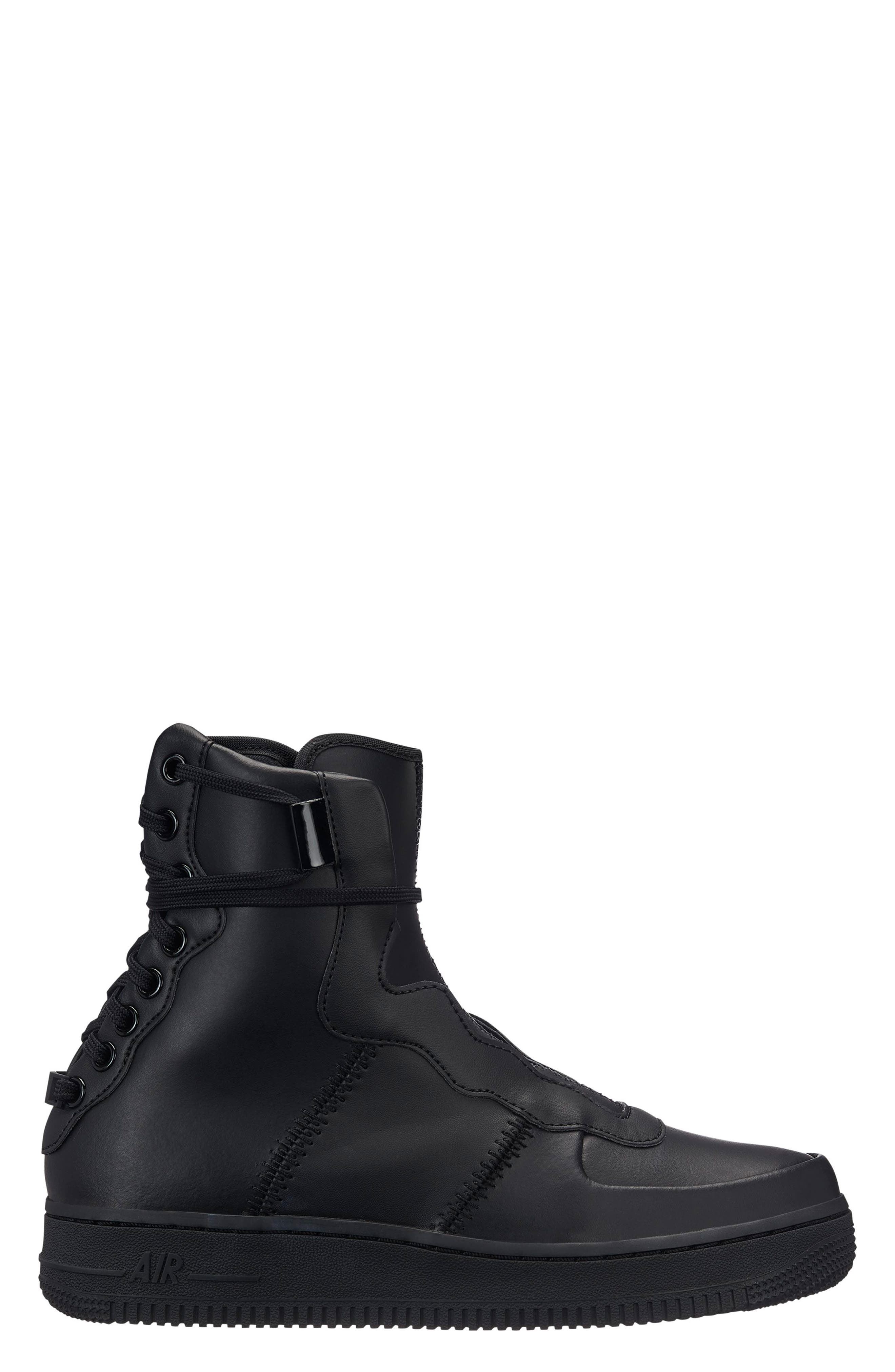 Air Force 1 Rebel XX High Top Sneaker, Main, color, 001 BLACK/BLACK-BLACK