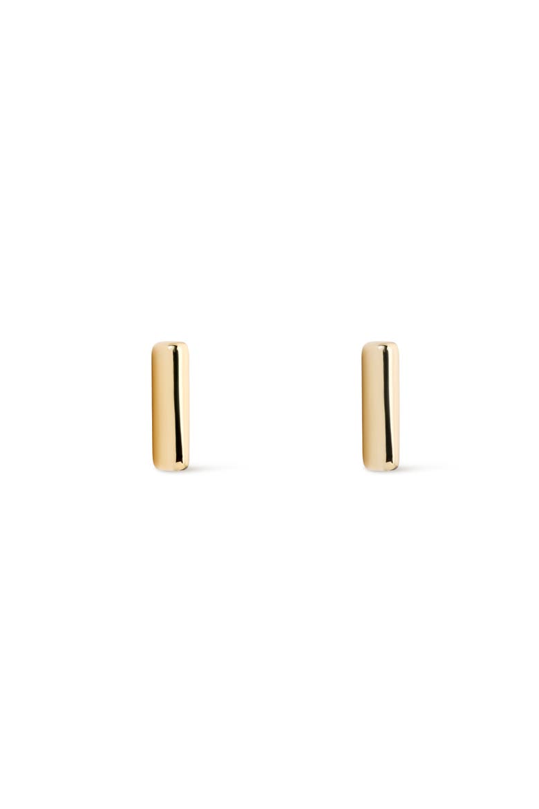 Gold Stud Earrings - Bar Studs, Main, color, Gold