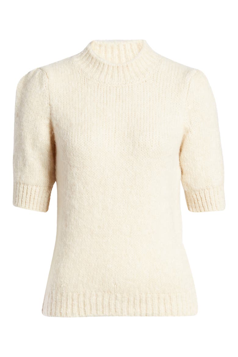 Puff Sleeve Sweater, Alternate, color, BIRCH