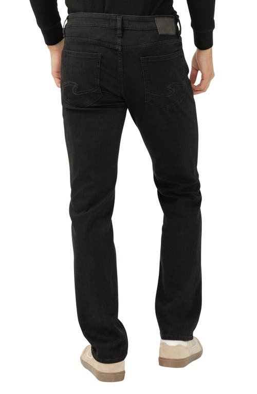 Silver Jeans Co. Zac Relaxed Fit Straight Leg Jeans In Black
