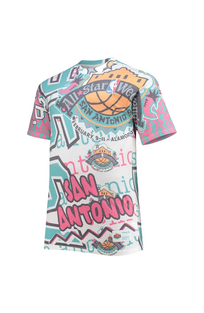 Mitchell & Ness Men's Mitchell & Ness White NBA 1996 All-Star Game Hardwood Classics Big & Tall Jumbotron T-Shirt, Alternate, color, White