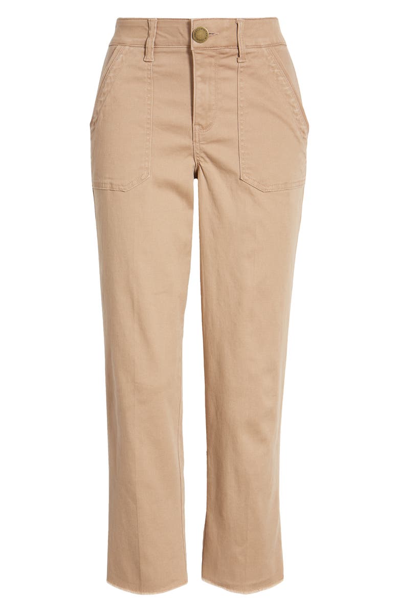 Wit & Wisdom 'Ab'Solution Patch Pocket High Waist Crop Straight Leg Pants, Alternate, color, 