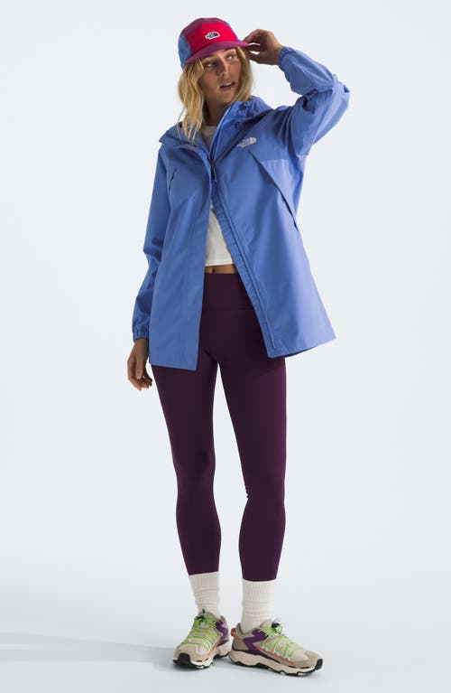 The North Face Antora Waterproof Hooded Rain Jacket In Virtual Blue