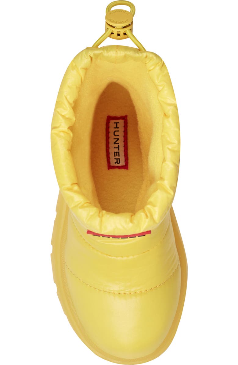Hunter Kids' Cuddle Lug Sole Insulated Waterproof Snow Boot, Alternate, color, Yellow