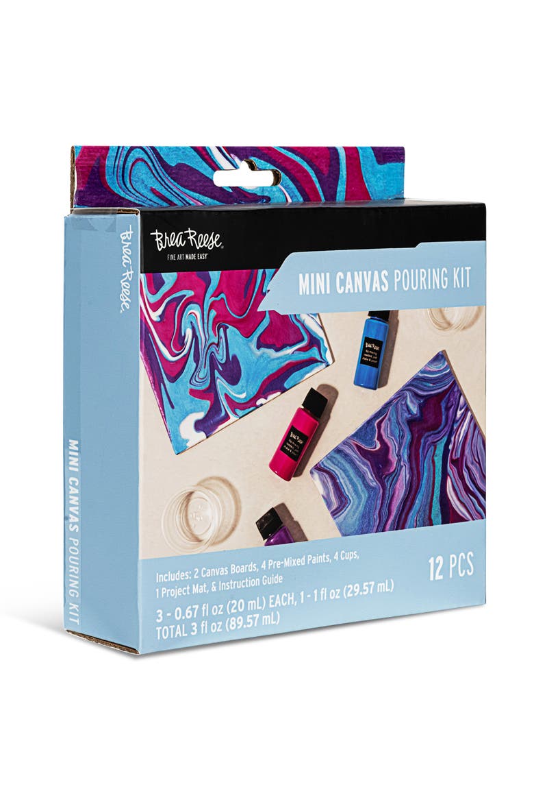 Acrylic Paint Pouring Kit Holiday Wall Art, Alternate, color, Multicolored