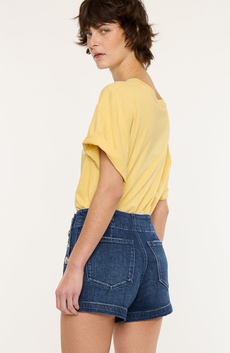 KanCan Sallie High Rise Shorts, Alternate, color, Dark Wash