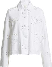 Caslon® Eyelet Lace Jacket