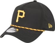 New Era Men's New Era Black Pittsburgh Pirates 39THIRTY A-Frame Perforated Flex Hat