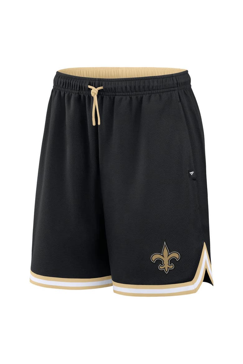 Men's Fanatics Black New Orleans Saints Fearless Drive Shorts, Alternate, color, Black