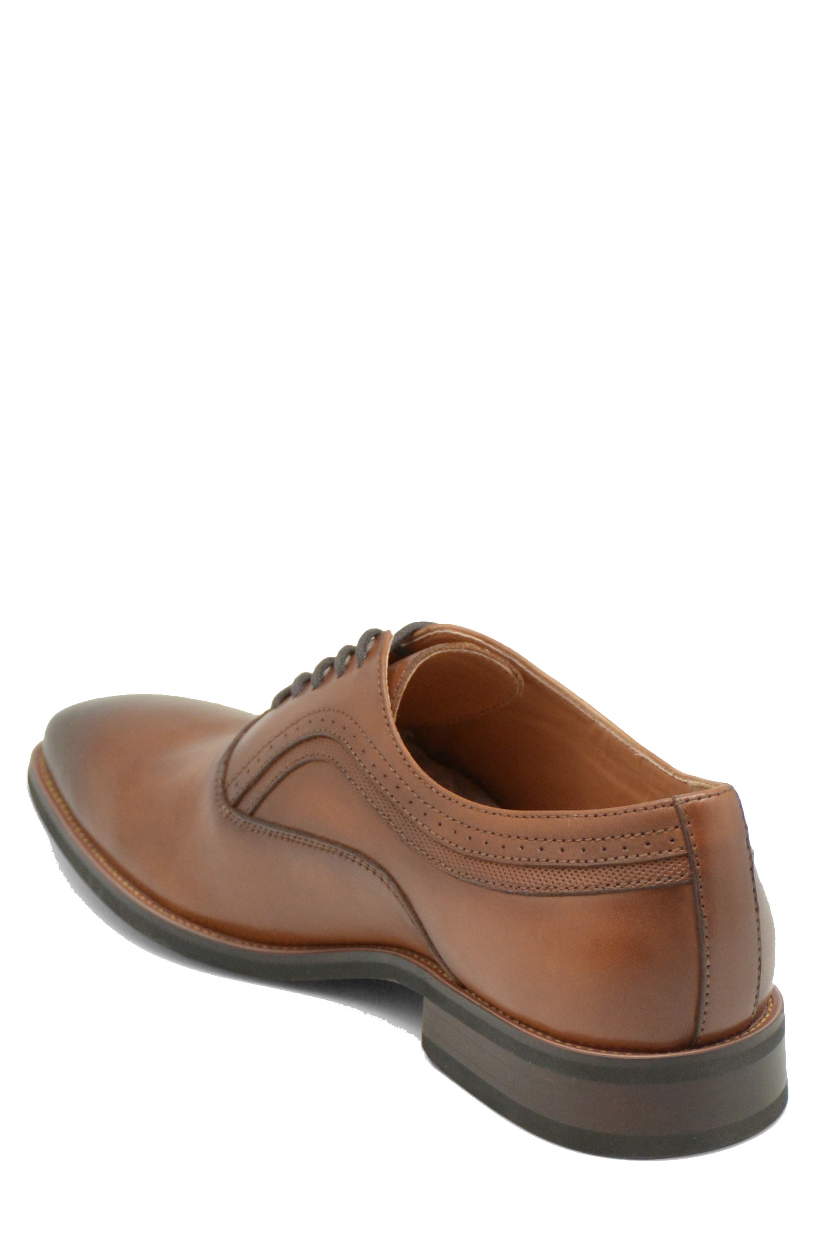 Santos Plain Toe Oxford, Alternate, color, COGNAC