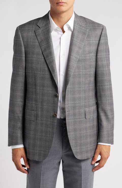 Siena Regular Fit Plaid Wool Sports Coat