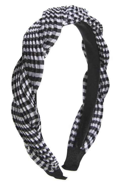 Twisted Plaid Headband