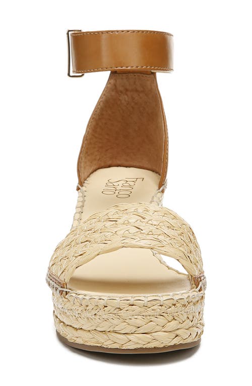 Franco Sarto Clemens Espadrille Platform Wedge Sandal In Natural