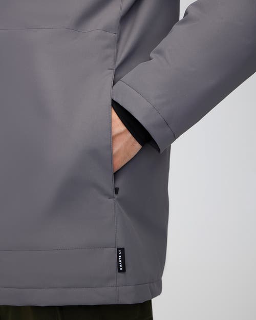 Quartz Co. Jules | Hooded Down Winter Jacket In Steel Grey