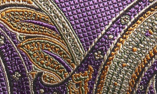 Nordstrom Paisley Silk Tie In Purple