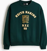 H&M Oversized Fit Printed Sweatshirt