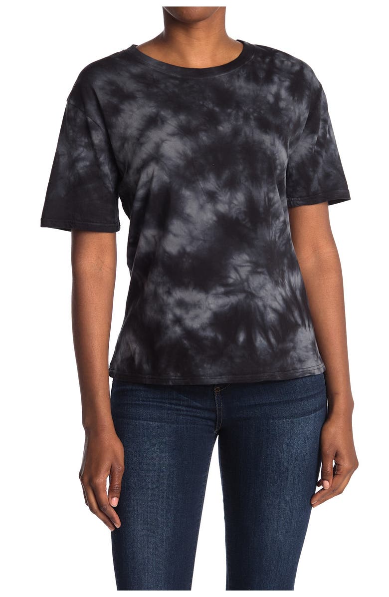 Double Zero Tie Dye Scoop Neck Tee, Main, color, 