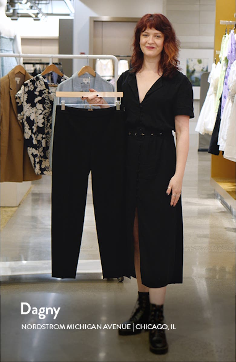 Tilunara Slim Fit Ponte Knit Pants, sales video thumbnail