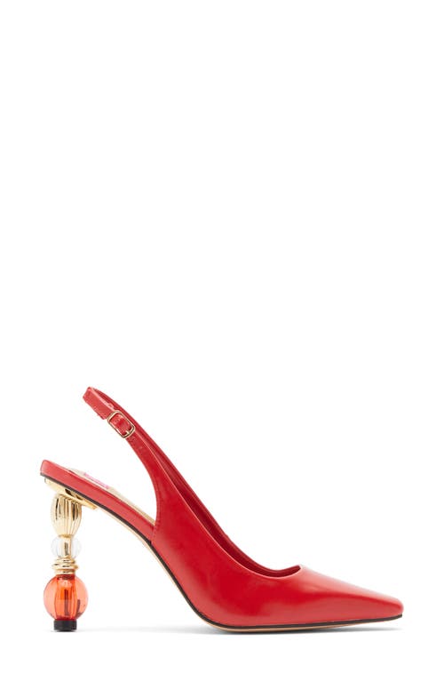 Ashley Kahen Salsa Slingback Pump In Red