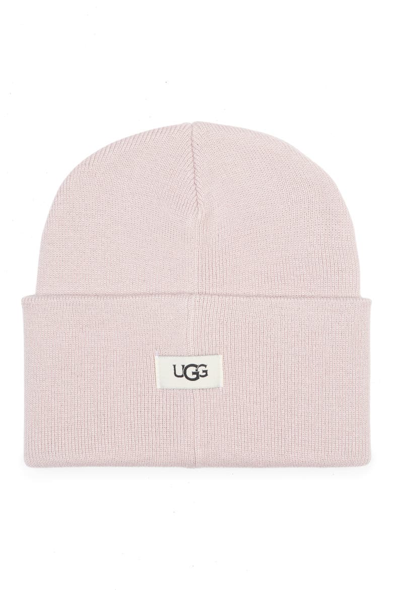 Knit Cuff Beanie, Main, color, PINK