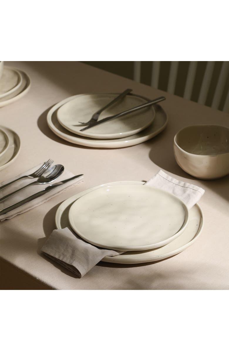 Stone Lain Mirella Stoneware 24-Piece Dinnerware Set, Alternate, color, Beige