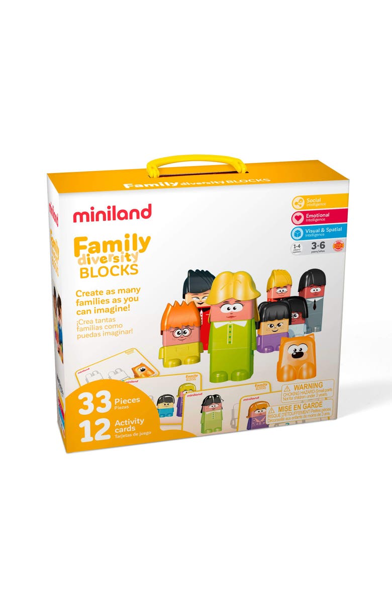 Miniland Family Diversity Blocks, Alternate, color, Multi