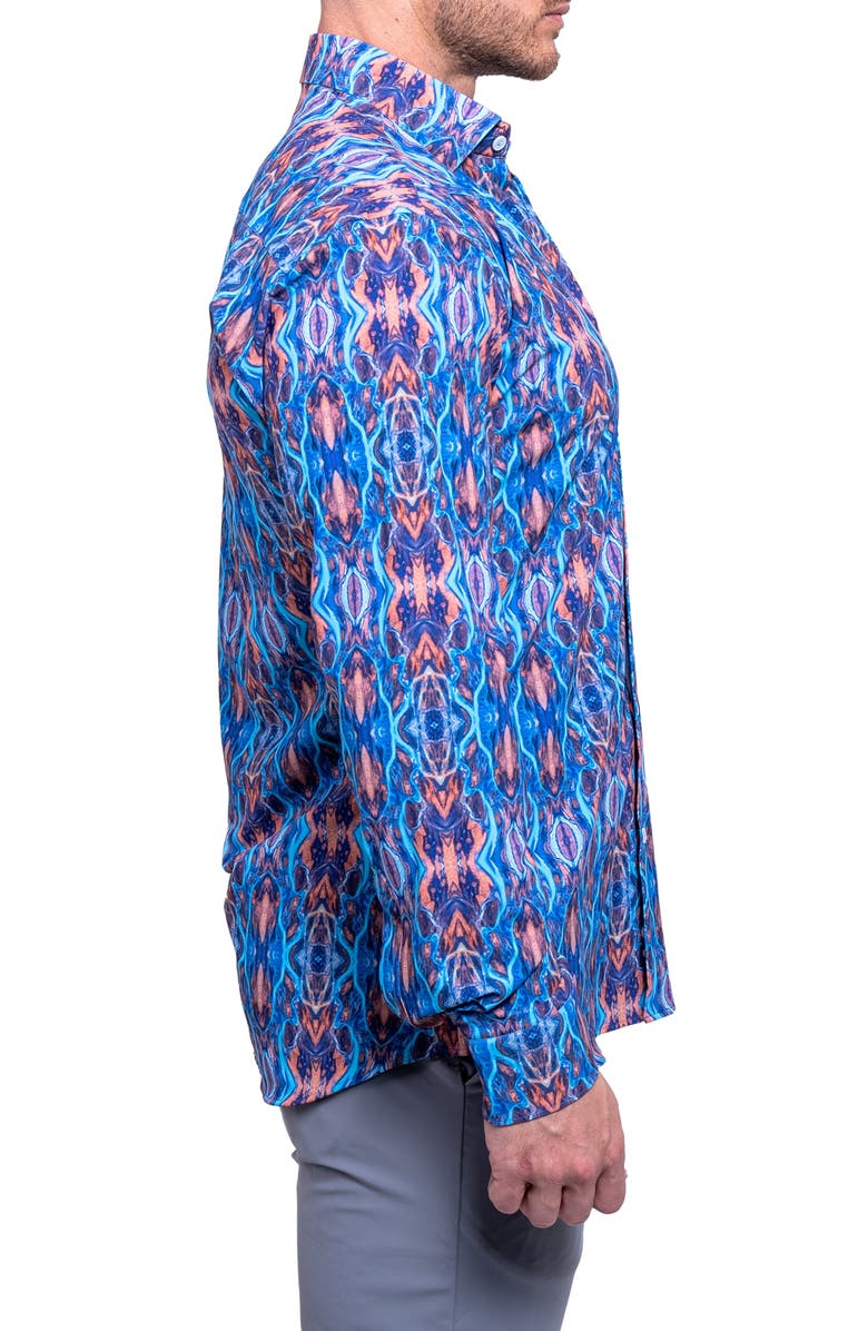 Maceoo Fibonacci Resistance Contemporary Fit Button-Up Shirt, Alternate, color,