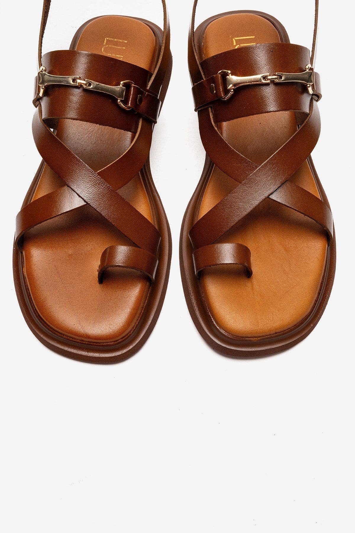 Forever & Always Shoes Fabiana Leather Thong Sandal, Alternate, color, Cognac