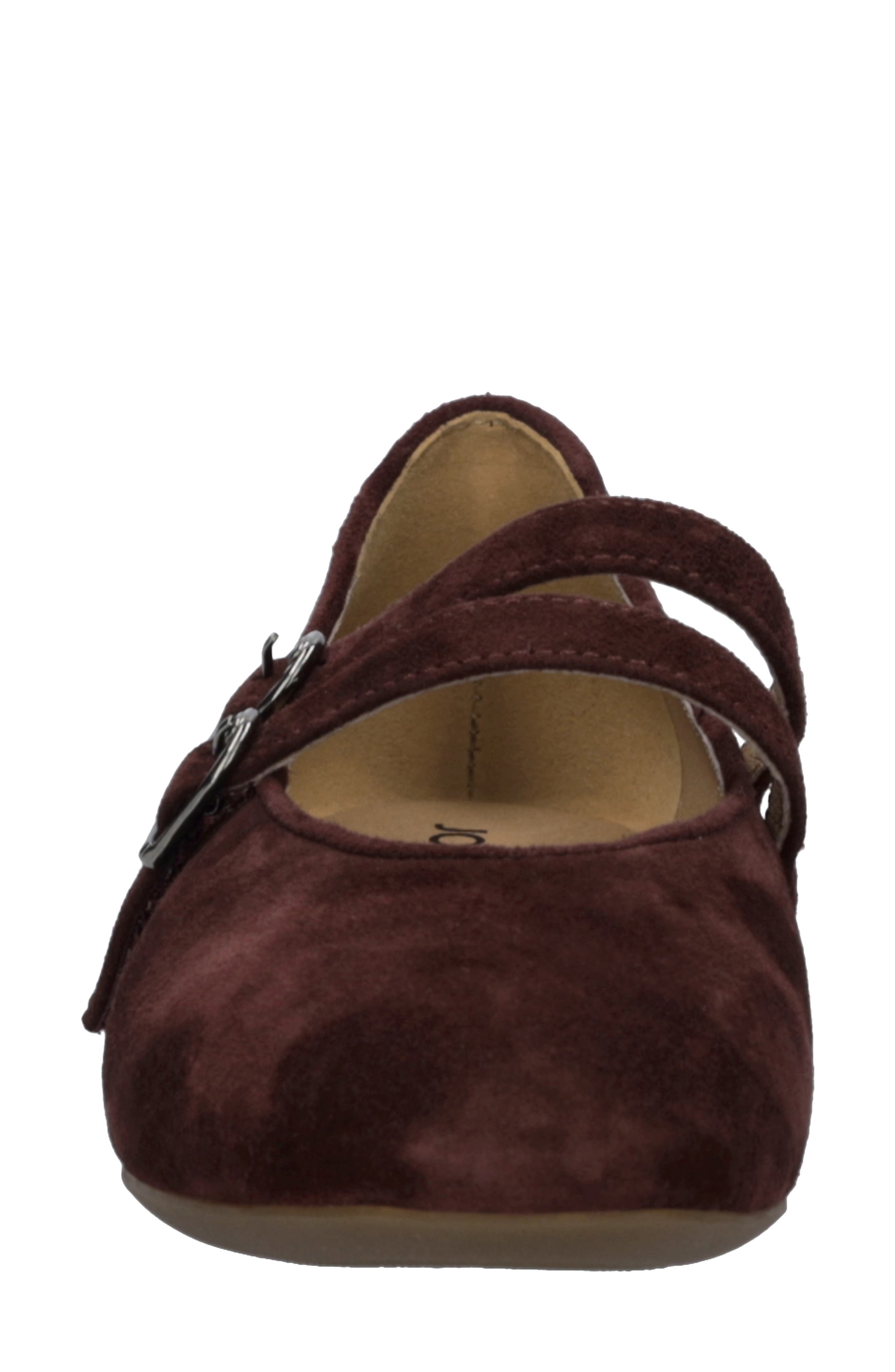 Clarice 03 Leather Mary Jane, Alternate, color, BURGUNDY