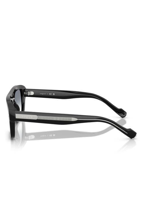 Vogue 53mm Gradient Square Sunglasses In Black