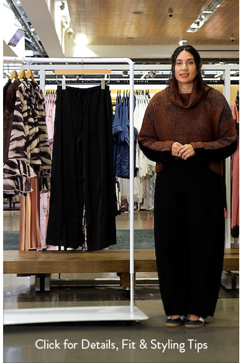 Satin Drawstring Wide Leg Pants video