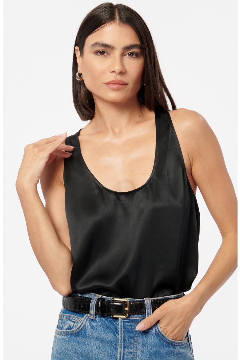 Jane Silk Charmeuse Tank, Alternate, color, BLACK