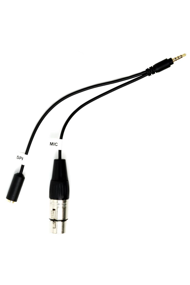 TCB2 XLR (Female) Microphone to TRRS (Male) Smartphone Adapter with Headphone Jack for iPhone & Android, Alternate, color, Black