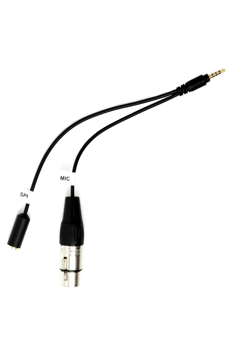 MOVO TCB2 XLR (Female) Microphone to TRRS (Male) Smartphone Adapter with Headphone Jack for iPhone & Android, Alternate, color, Black