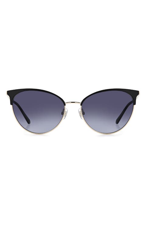 55mm Gradient Cat Eye Sunglasses