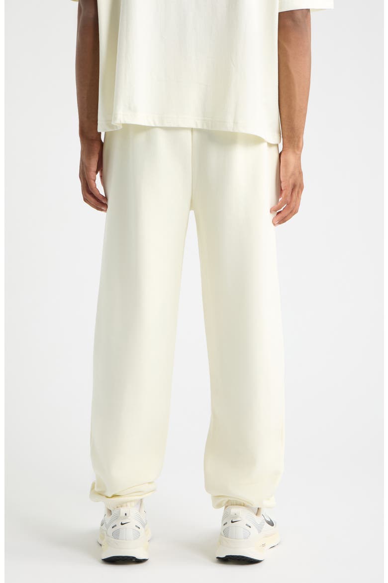 Logo Print Oversize Sweatpants, Alternate, color, SWEET CORN