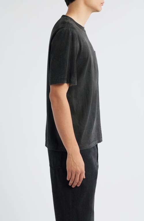 Rag & Bone Deacon Overprinted Cotton T-shirt In Black